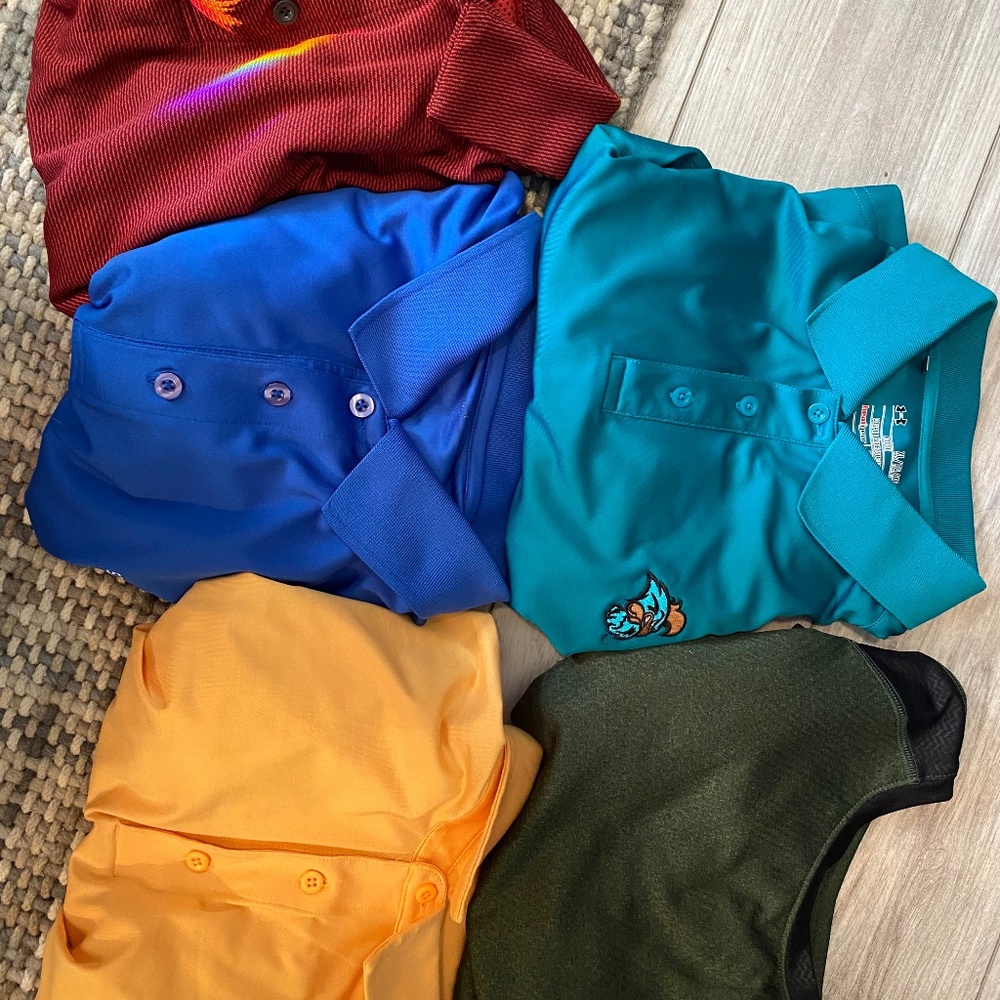sport collared and non collared shirt!